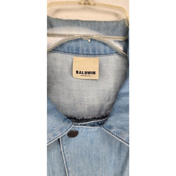 Baldwin Aurora Romper Light Indigo Lightweight Women's Large - Picture 8 of 10